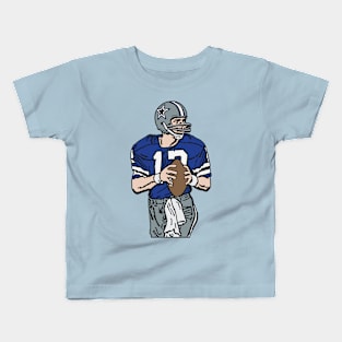 Cowboys Quarterback - Roger Staubach - Hall of Fame Kids T-Shirt